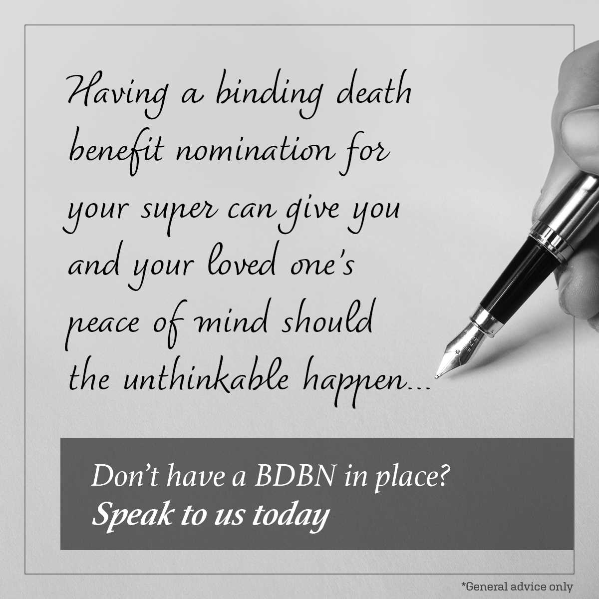 Don’t have a BDBN in place? Speak to us today.