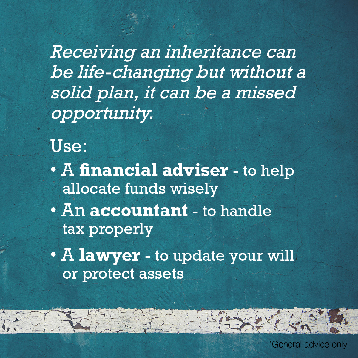 Receiving an inheritance can be life-changing but without a solid plan, it can be a missed opportunity.
