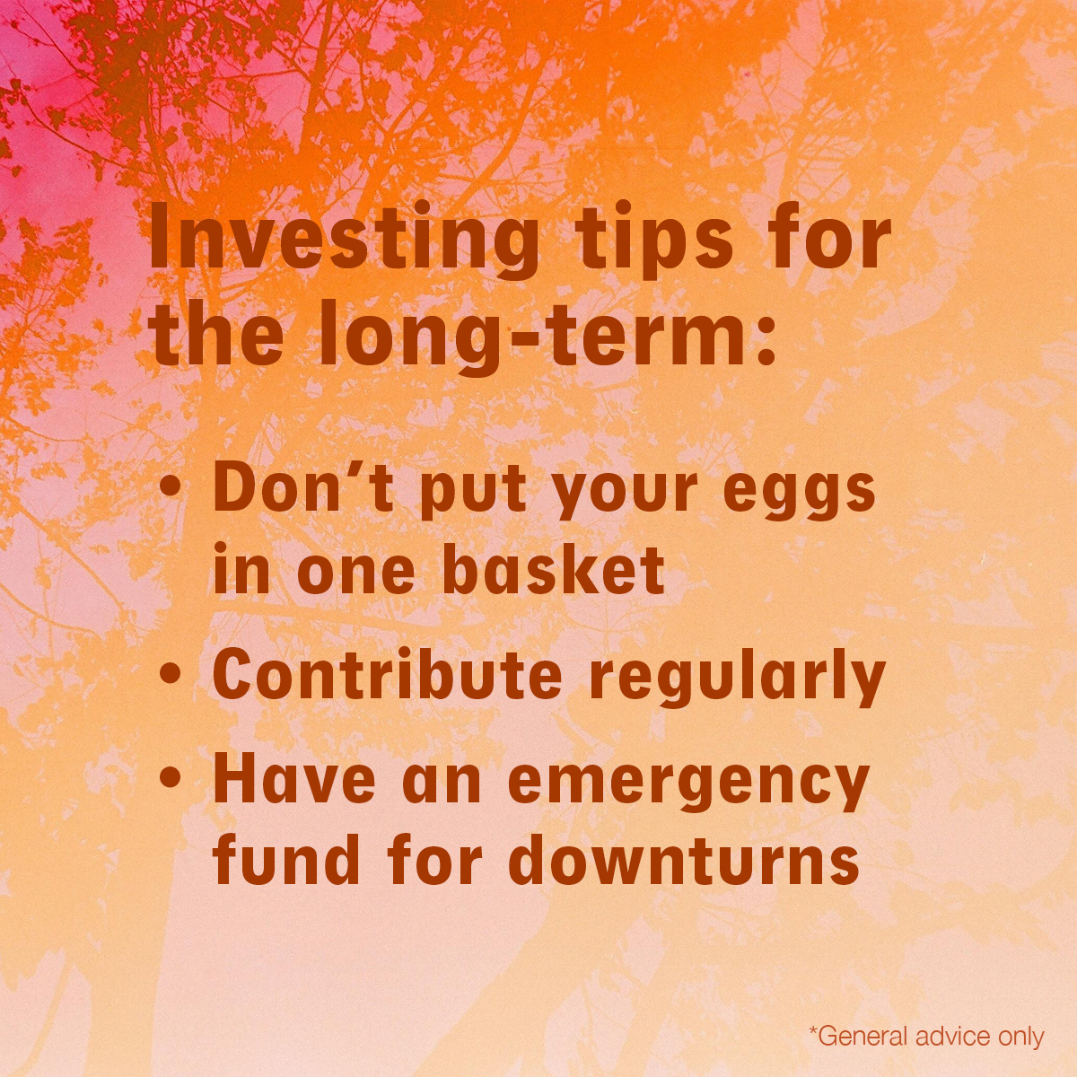 Investing tips for the long-term