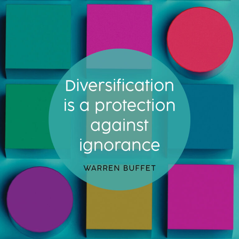 Diversification is a protection against ignorance