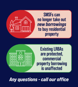 SMSFs can no longer take out new borrowings