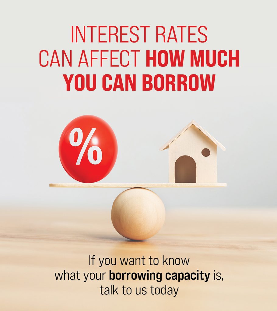 Interest rates can affect how much