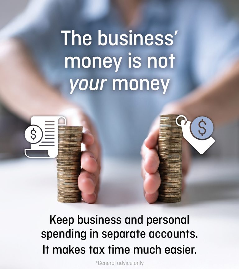 The business’ money is not your money. 