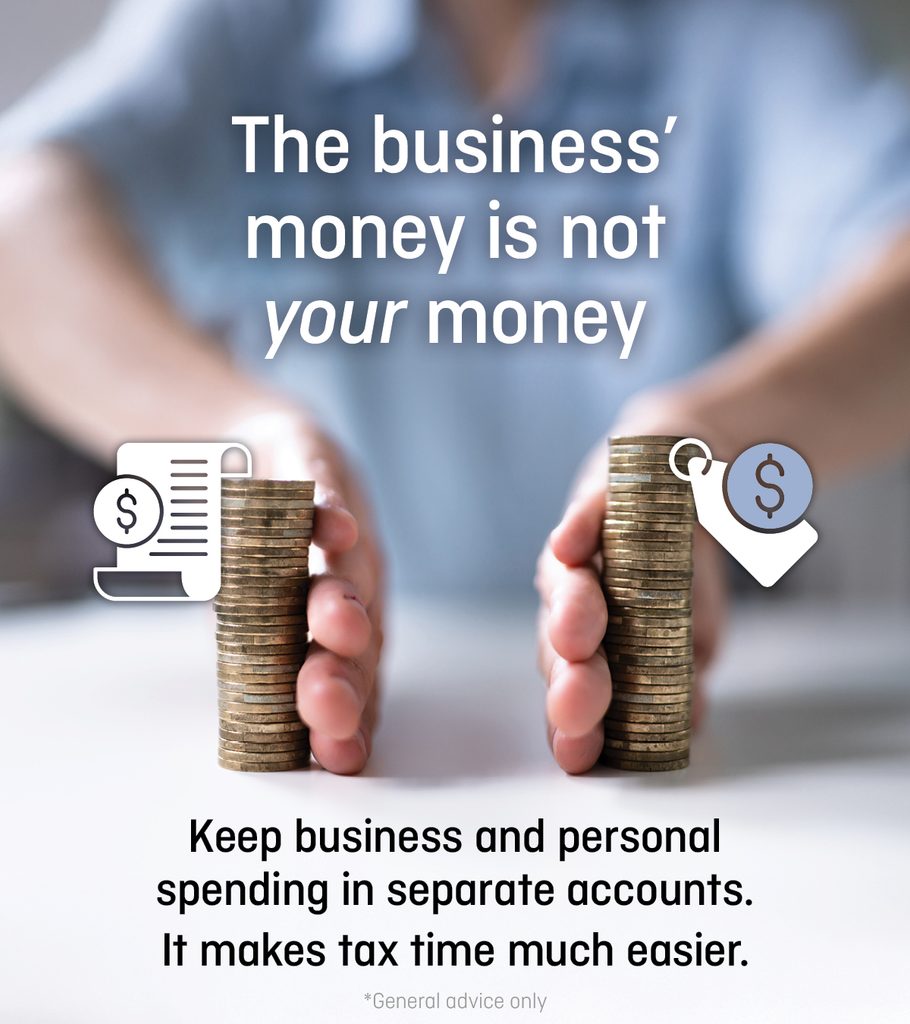 The business’ money is not your money. 