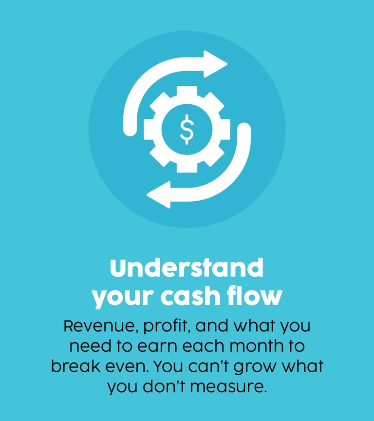 Understand your cash flow. 